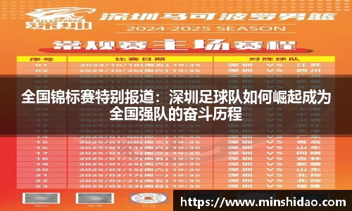 全国锦标赛特别报道：深圳足球队如何崛起成为全国强队的奋斗历程